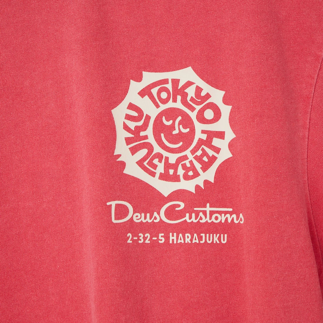 DEUS EX MACHINA [デウス エクス マキナ] TOKYO ADDRESS Tシャツ [D261MTS573] MELON RED