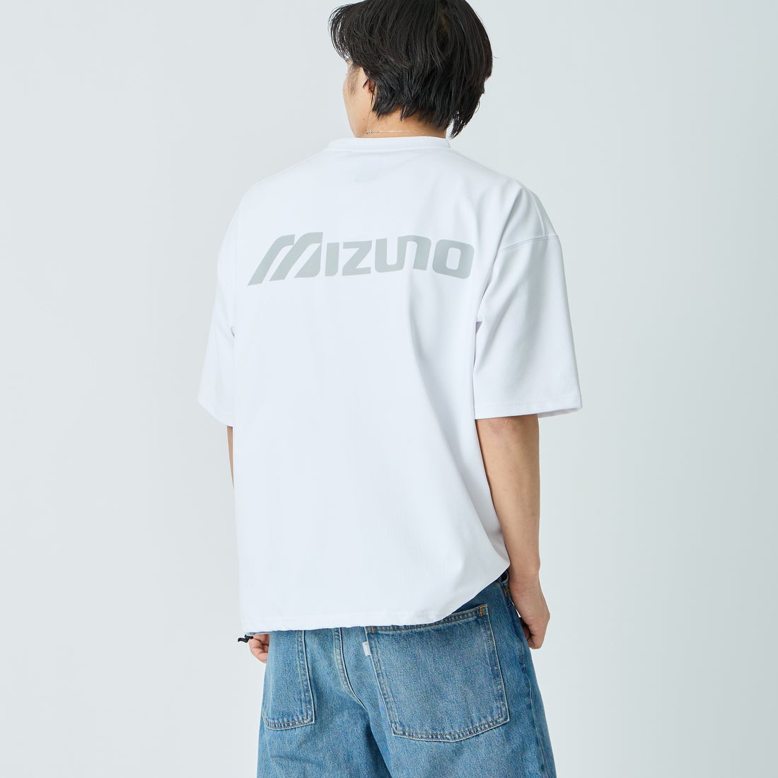 MIZUNO [ミズノ] 別注 ドローコード付き バックプリントTシャツ
