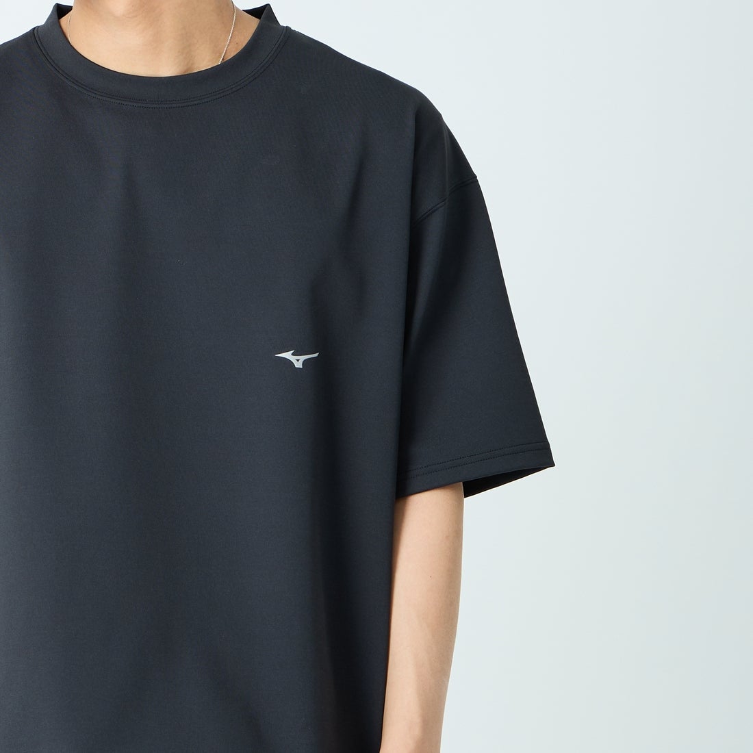 MIZUNO [ミズノ] 別注 ドローコード付き バックプリントTシャツ [D2JADW01-JF] BLACK