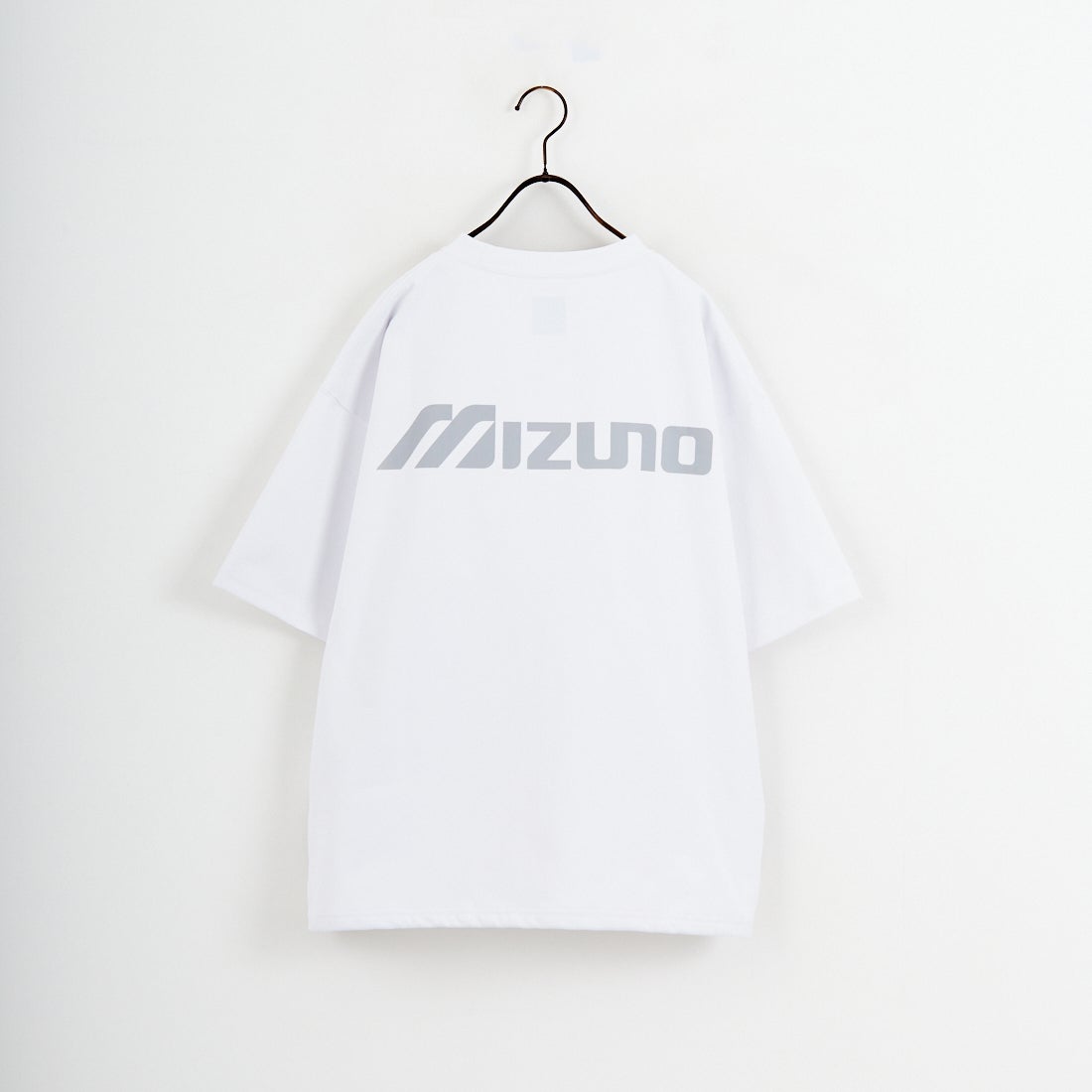 MIZUNO [ミズノ] 別注 ドローコード付き バックプリントTシャツ [D2JADW01-JF] WHITE