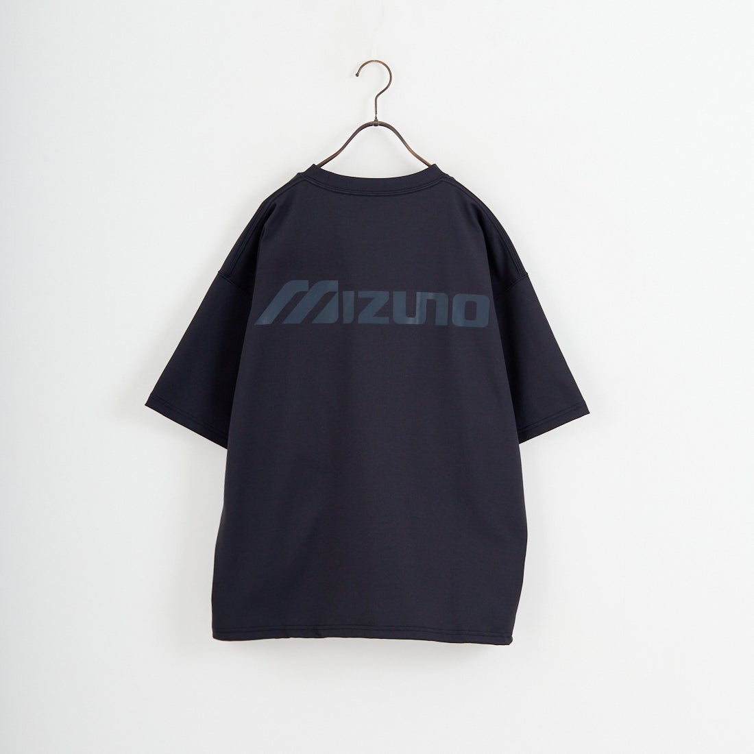 MIZUNO [ミズノ] 別注 ドローコード付き バックプリントTシャツ [D2JADW01-JF] BLACK