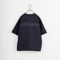MIZUNO [ミズノ] 別注 ドローコード付き バックプリントTシャツ [D2JADW01-JF] BLACK