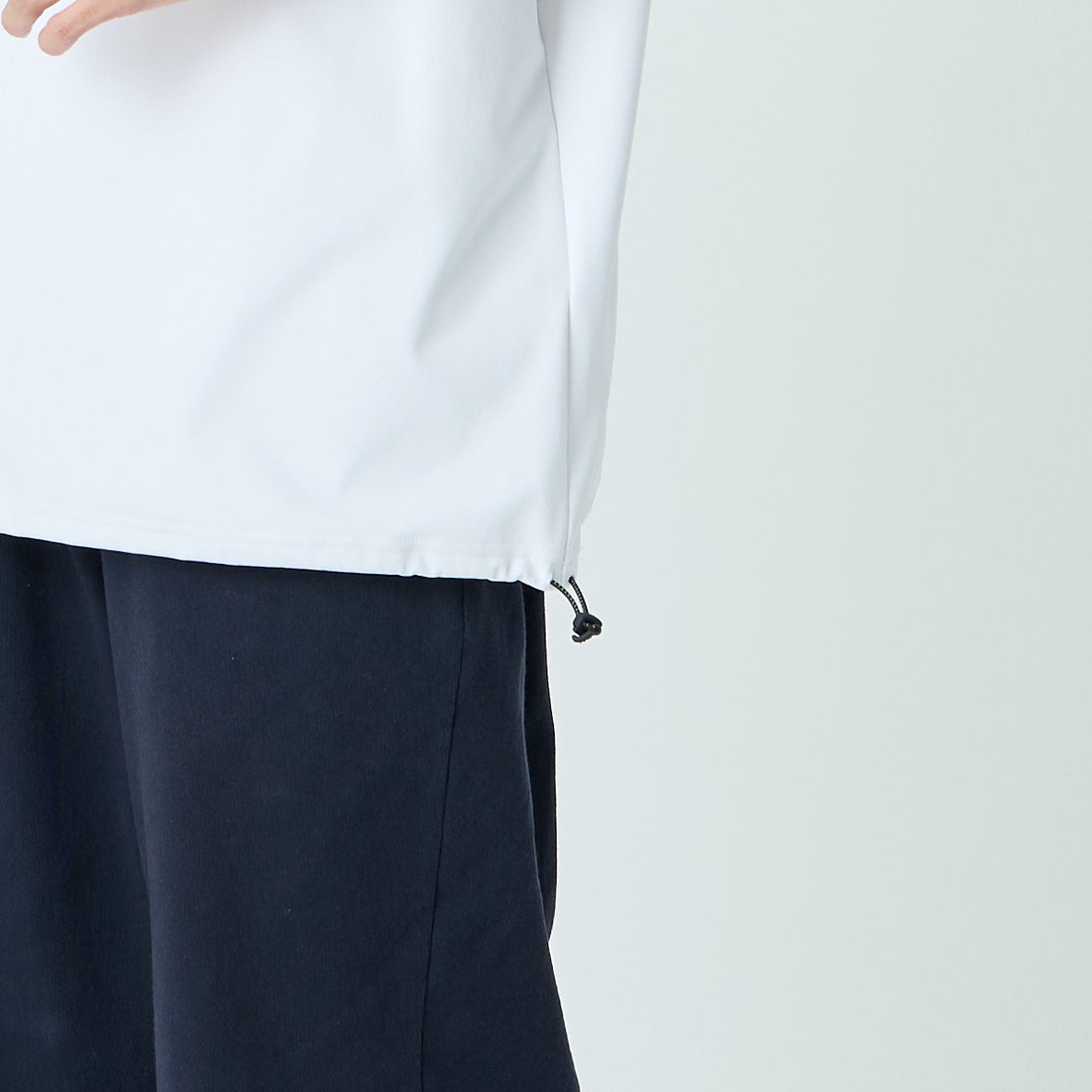 MIZUNO [ミズノ] 別注 ポケット付き ワンポイントロゴ刺繍Tシャツ [D2JADW03-JF] WHITE