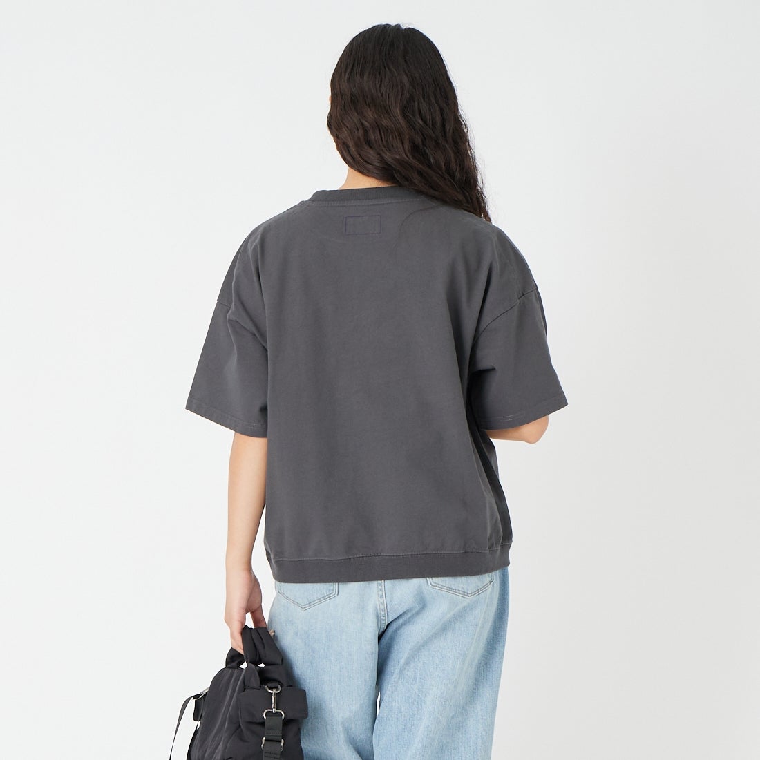THE NORTH FACE PURPLE LABEL [ザ ノースフェイス パープルレーベル] ハイバルキーポケットTシャツ [N25SH056] AH ASPHALT &&モデル身長：162cm 着用サイズ：WM&&