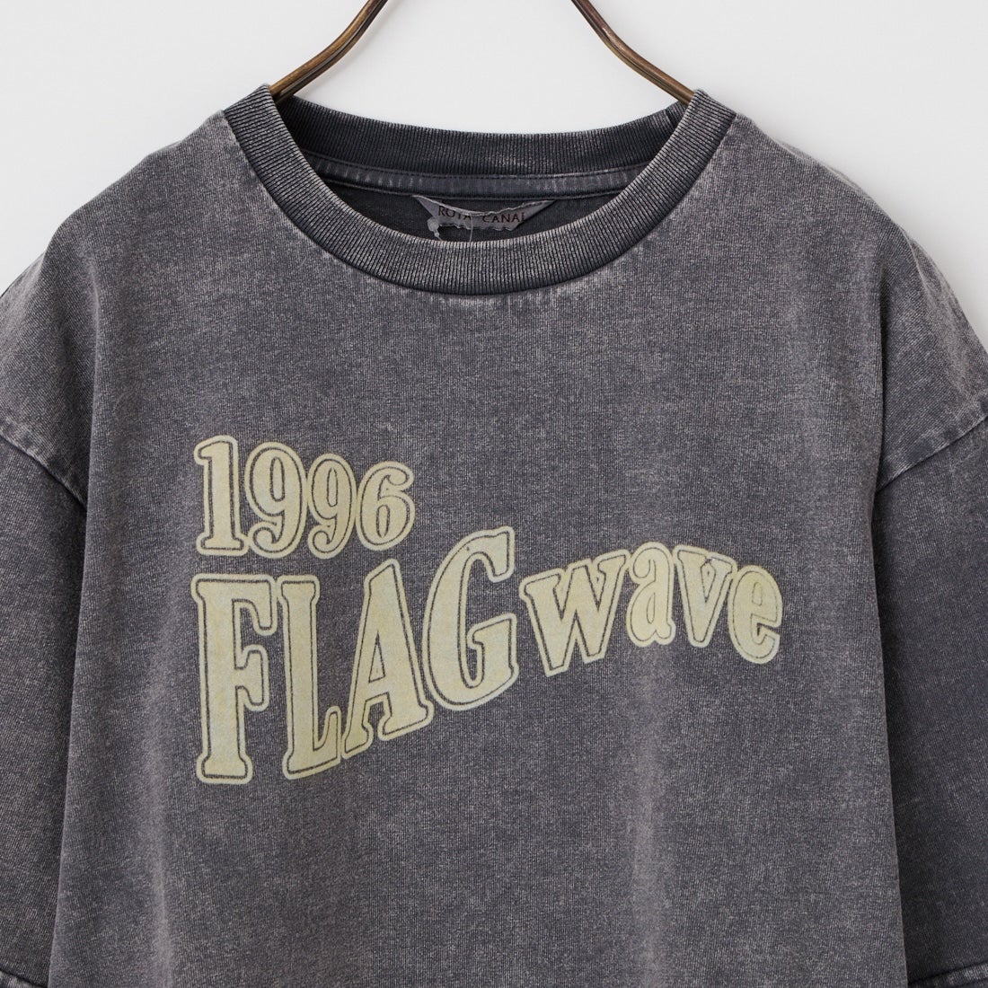 ROTA CANAL [ロタ カナル] FLAG wave Tシャツ [1205-261001] NAVY