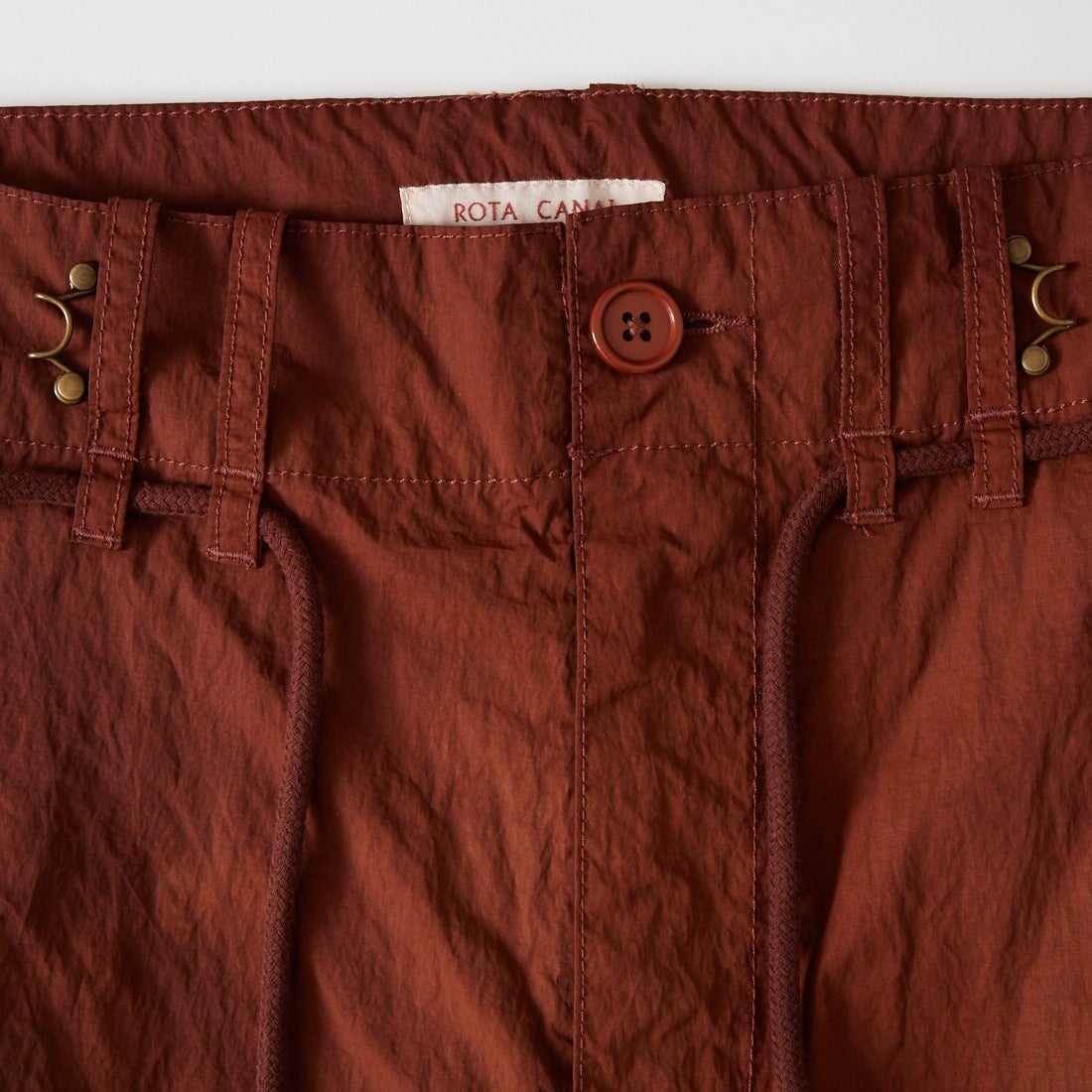 ROTA CANAL [ロタ カナル] ピグメントダイフィールドパンツ [1204-261017] BROWN