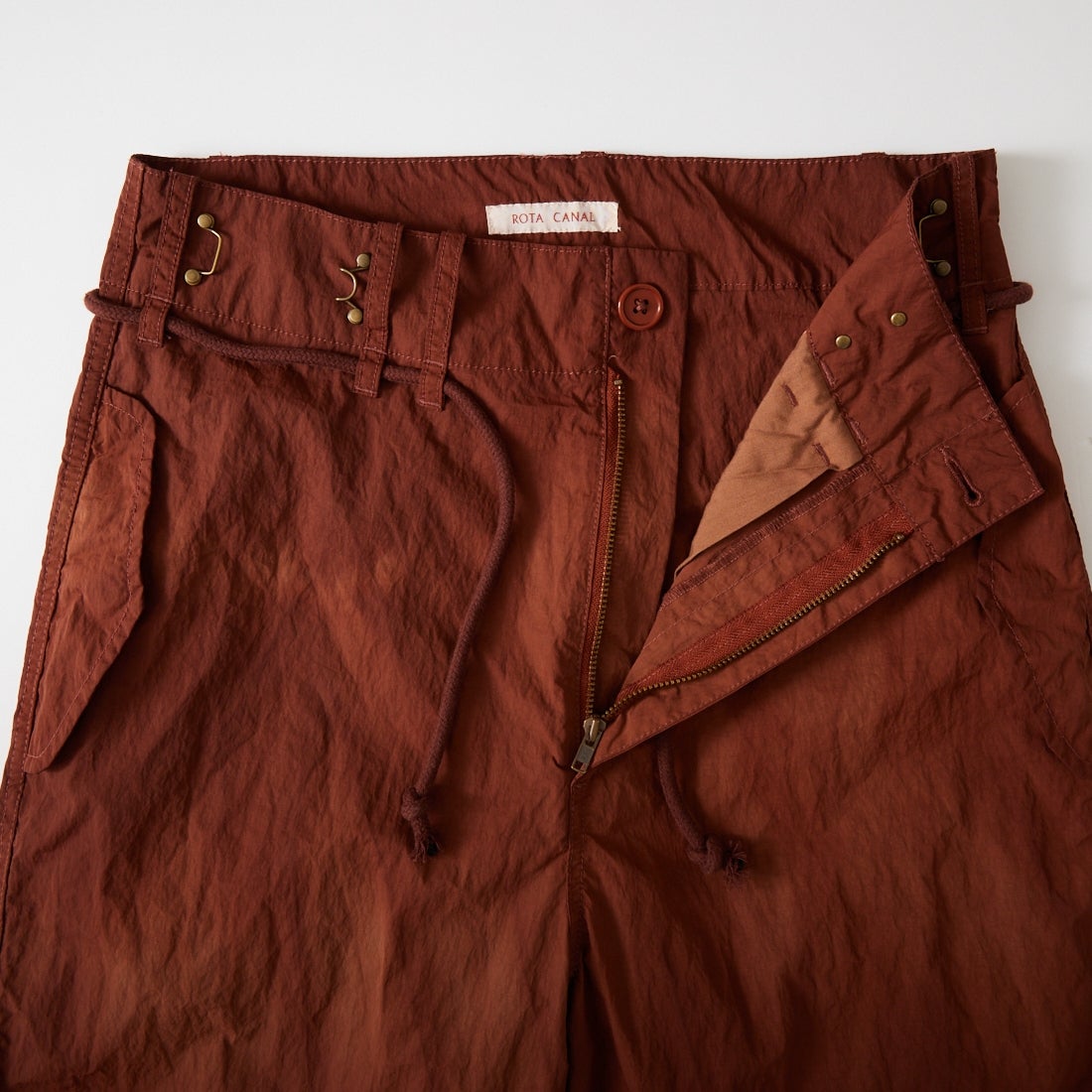 ROTA CANAL [ロタ カナル] ピグメントダイフィールドパンツ [1204-261017] BROWN