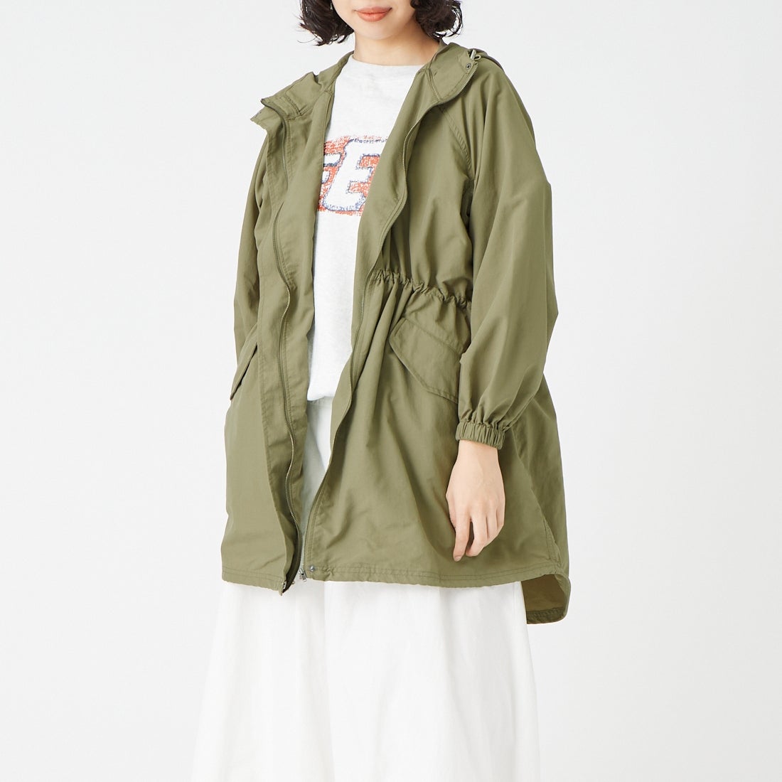 056 ｶｰｷ&&モデル身長：162cm 着用サイズ：F&&