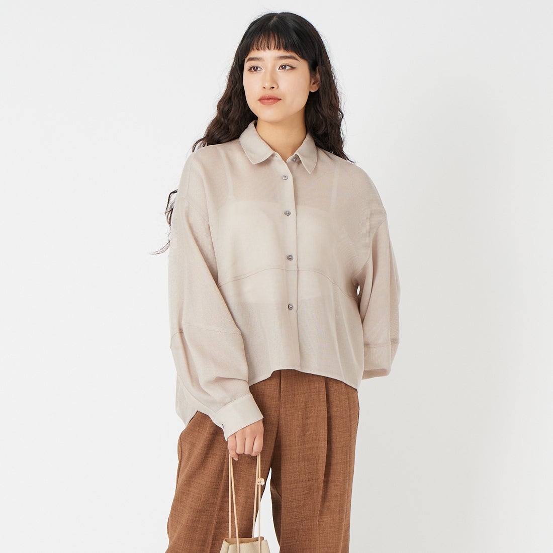 ﾍﾞｰｼﾞｭ&&モデル身長：162cm 着用サイズ：2&&