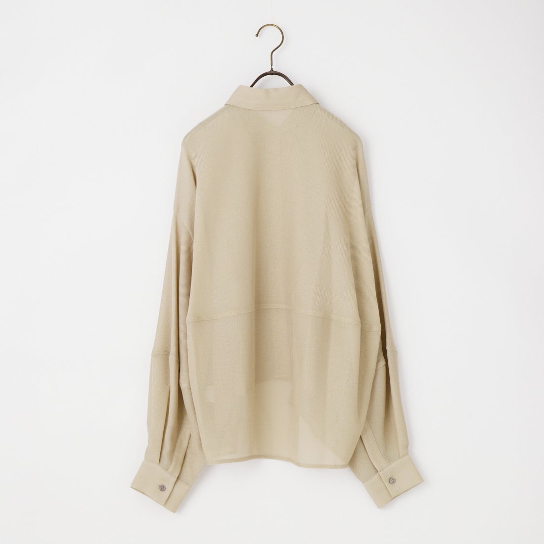 CLOCHE [クロシェ] コクーンメッシュシャツ [61285588] ﾍﾞｰｼﾞｭ