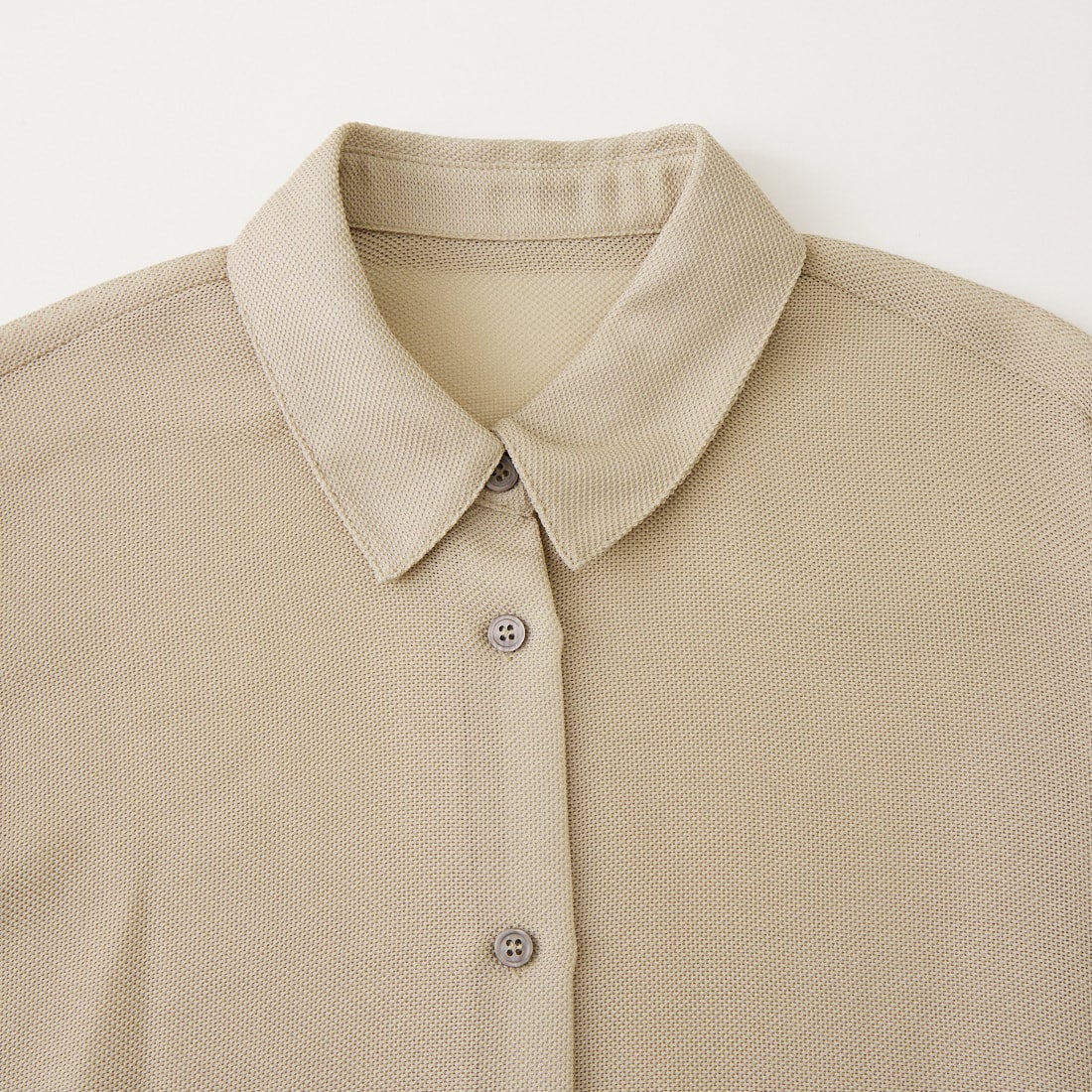 CLOCHE [クロシェ] コクーンメッシュシャツ [61285588] ﾍﾞｰｼﾞｭ