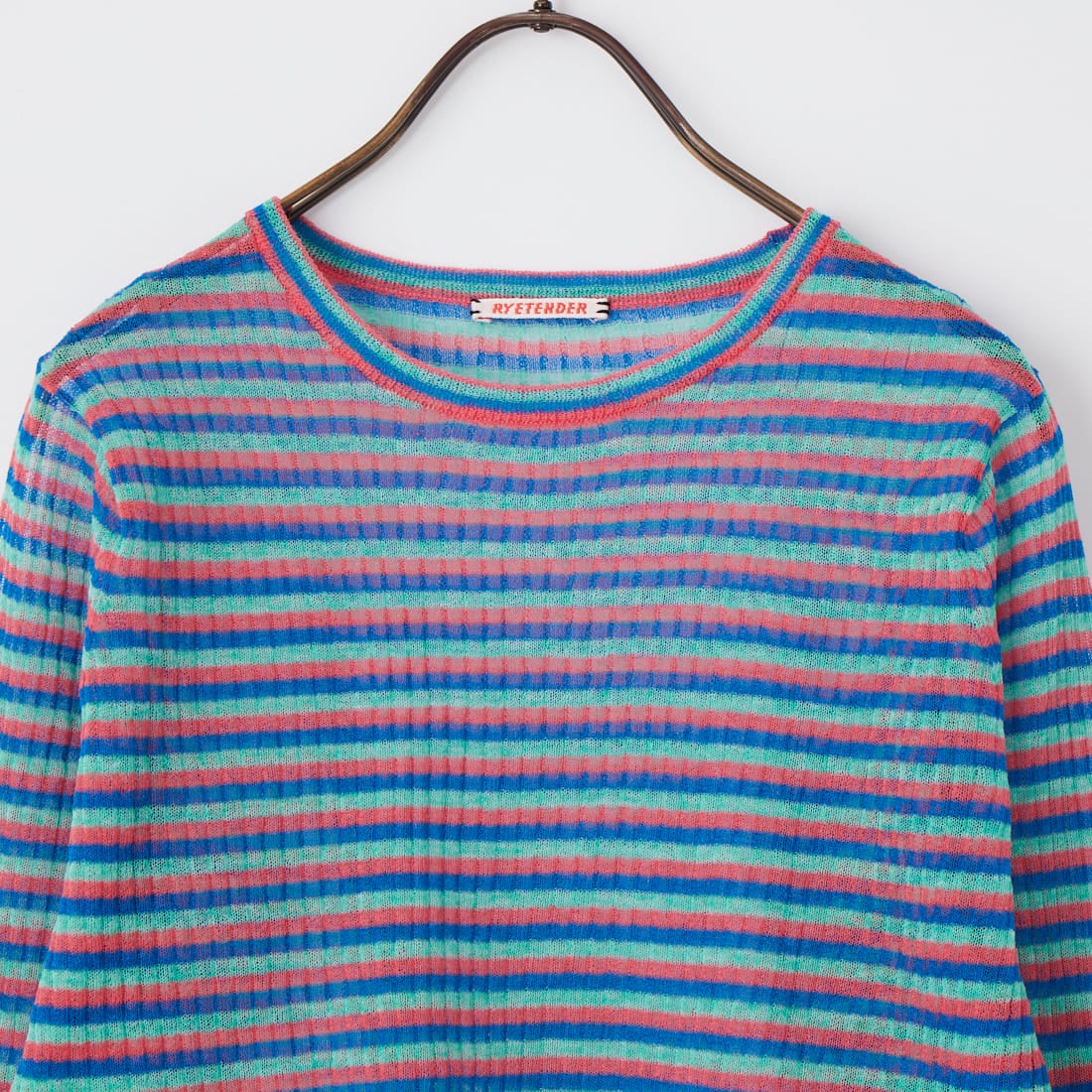 RYE TENDER [ライテンダー] FENIMORE シアーリブトップス [010492600] MLT STRIPE