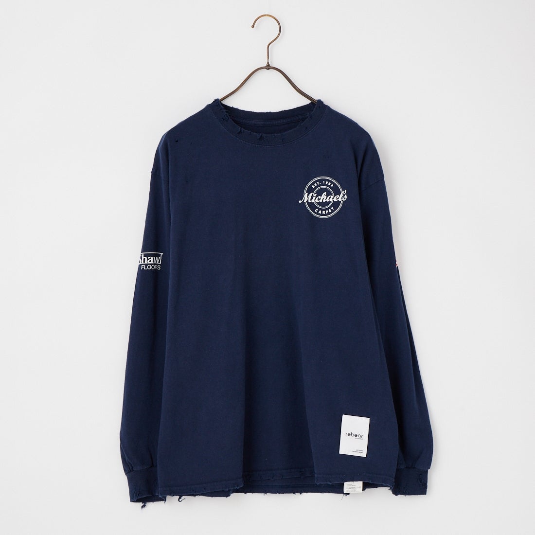 Johnbull [ジョンブル] ヴィンテージクラッシュ 長袖Tシャツ [RE261C01] 900 ｱｿｰﾄ