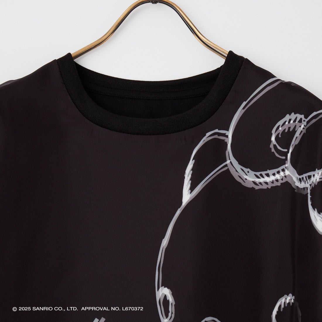 TRIPPY MIKIO ART [トリッピーミキオアート] KITTY SKETCH Tシャツ [TR-095] BLACK