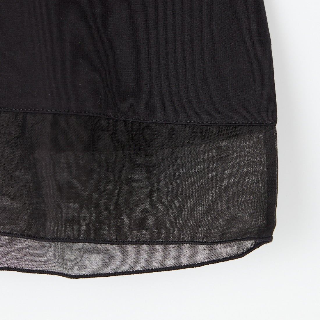 Jf Ready Made [ジェイエフレディメイド] シルケットベア シアー切替Tシャツ [3212101] 801 ﾌﾞﾗｯｸ