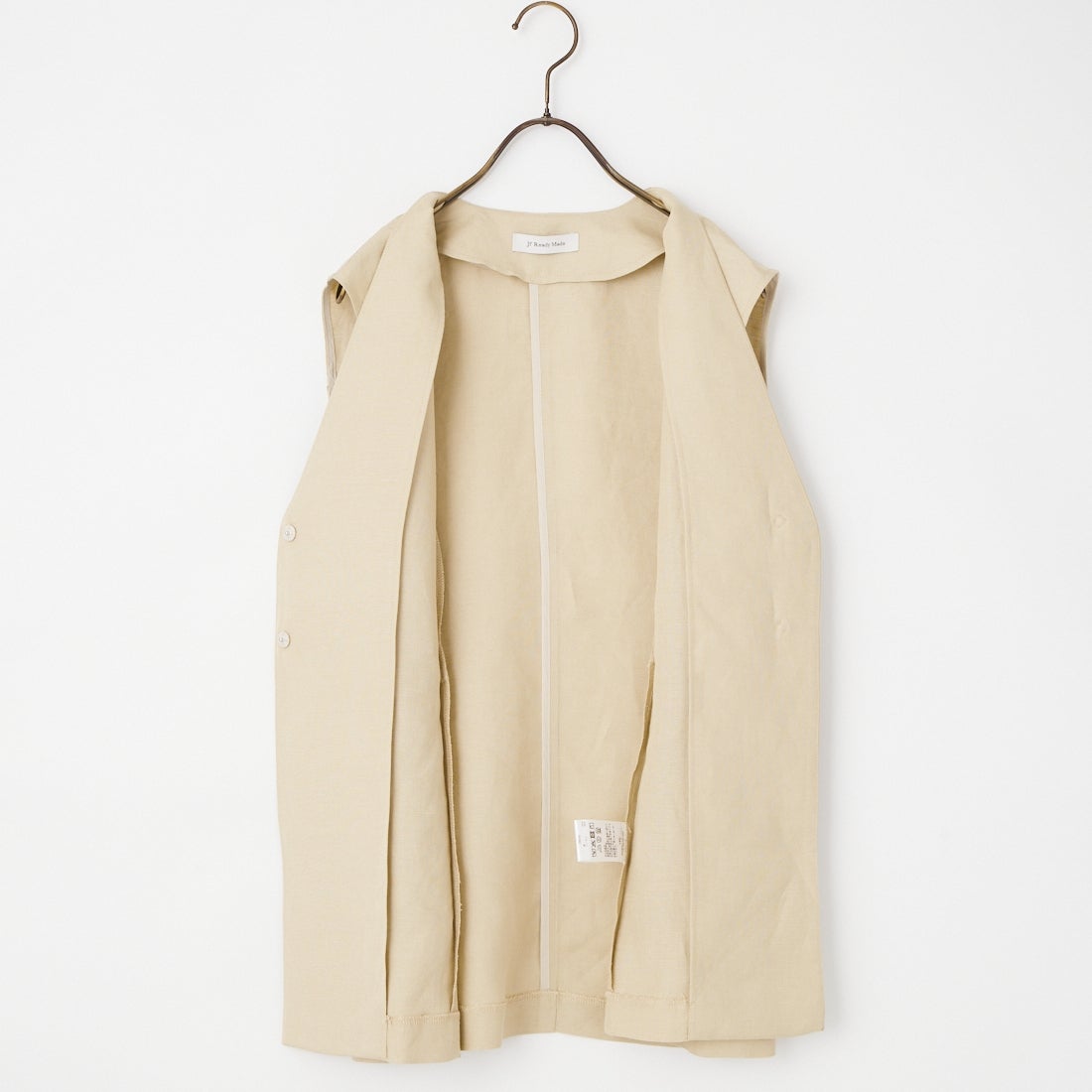 Jf Ready Made [ジェイエフレディメイド] リネンレーヨンジレ [786046] 61 ﾍﾞｰｼﾞｭ