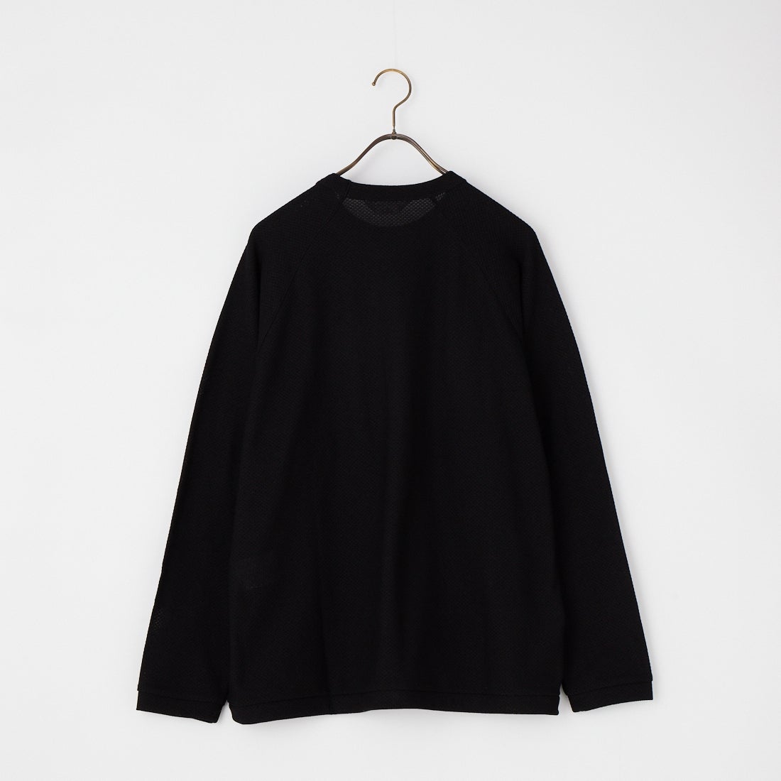 STILL BY HAND [スティルバイハンド] モスステッチロングスリーブカットソー [CS07261] BLACK