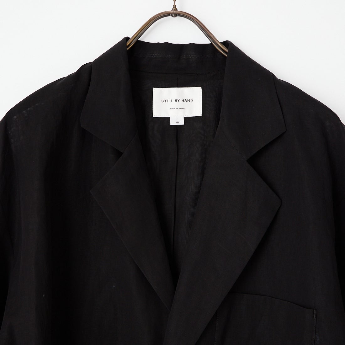 STILL BY HAND [スティルバイハンド] エアリー2Bジャケット [JK01261] BLACK