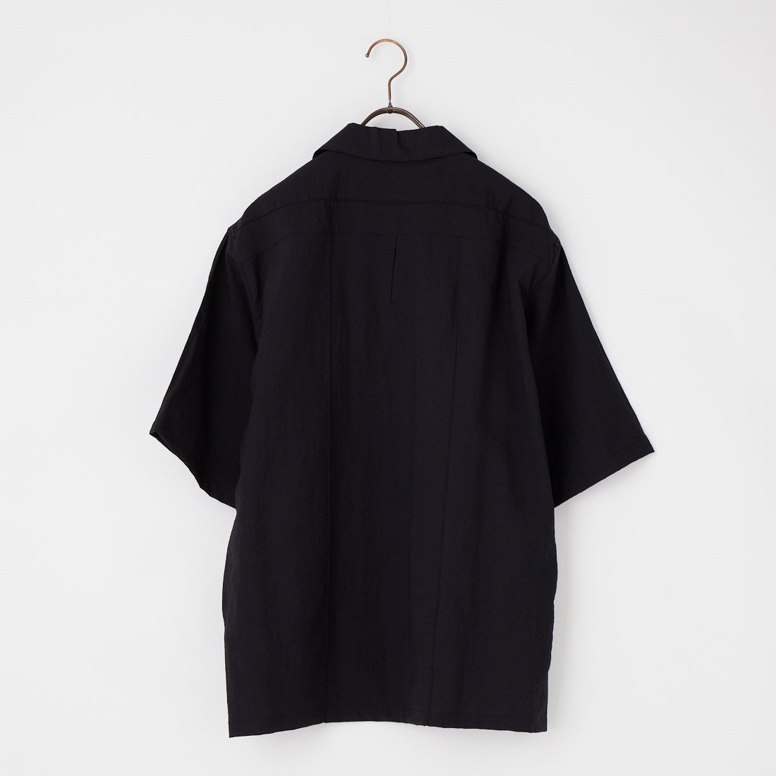 STILL BY HAND [スティルバイハンド] ピンタックハーフスリーブシャツ [SH07261] BLACK