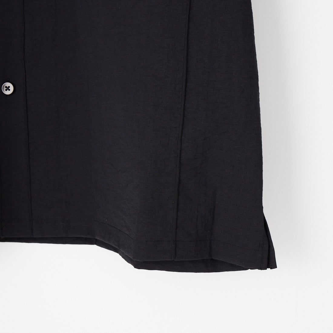 STILL BY HAND [スティルバイハンド] ピンタックハーフスリーブシャツ [SH07261] BLACK