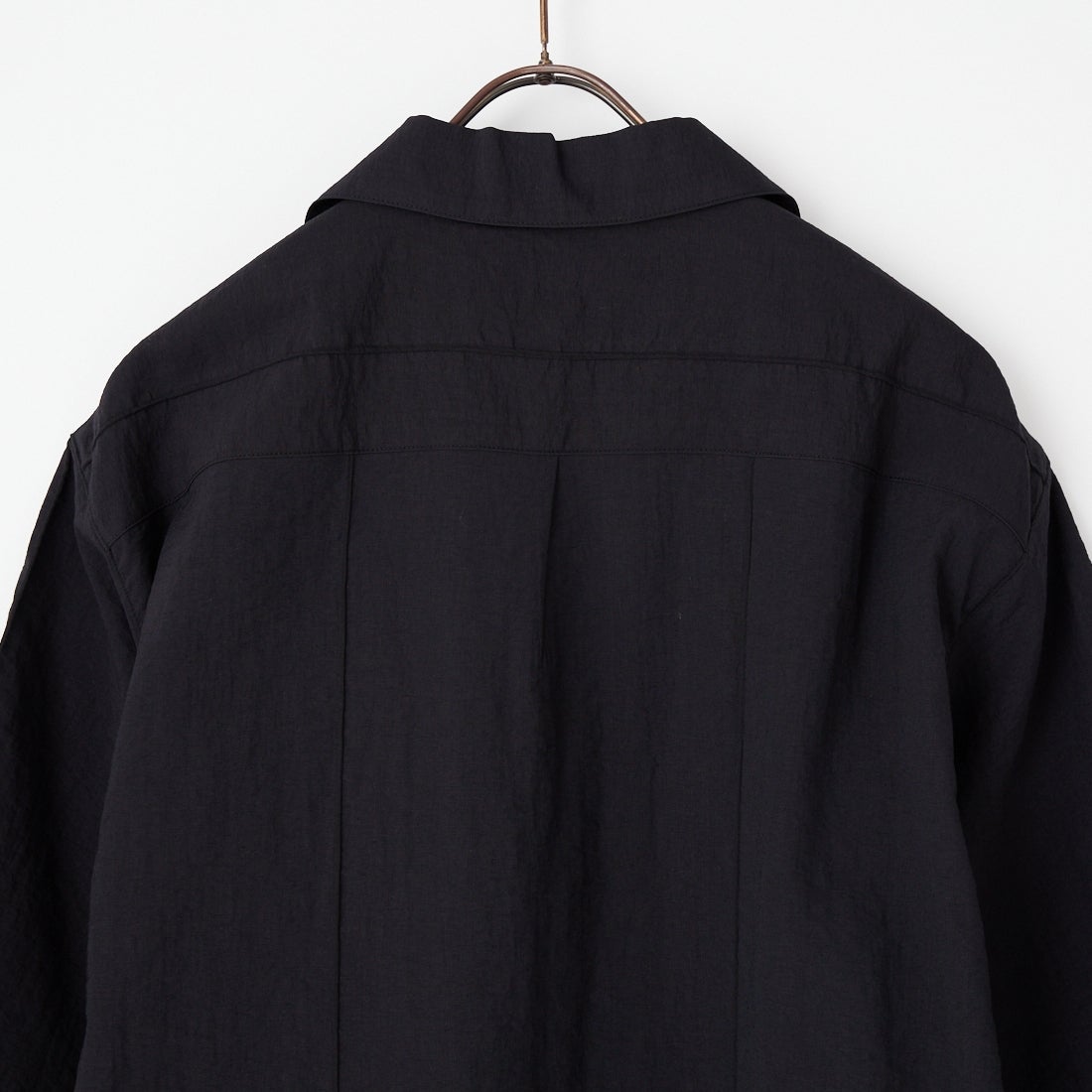 STILL BY HAND [スティルバイハンド] ピンタックハーフスリーブシャツ [SH07261] BLACK
