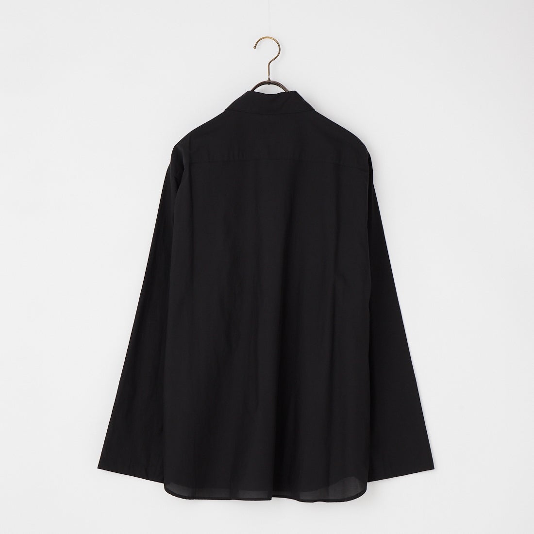 STILL BY HAND [スティルバイハンド] キュプラミックスプルオーバーシャツ [SH10261] INK BLACK