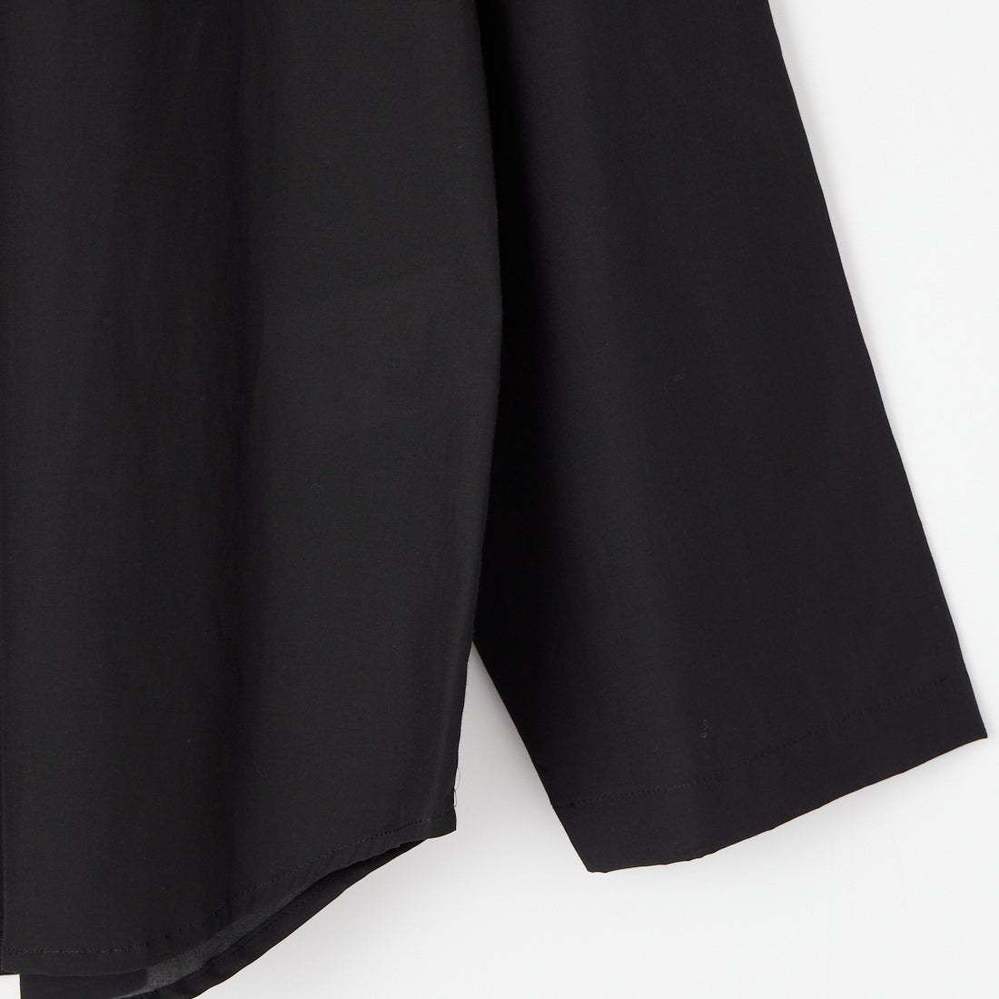 STILL BY HAND [スティルバイハンド] キュプラミックスプルオーバーシャツ [SH10261] INK BLACK