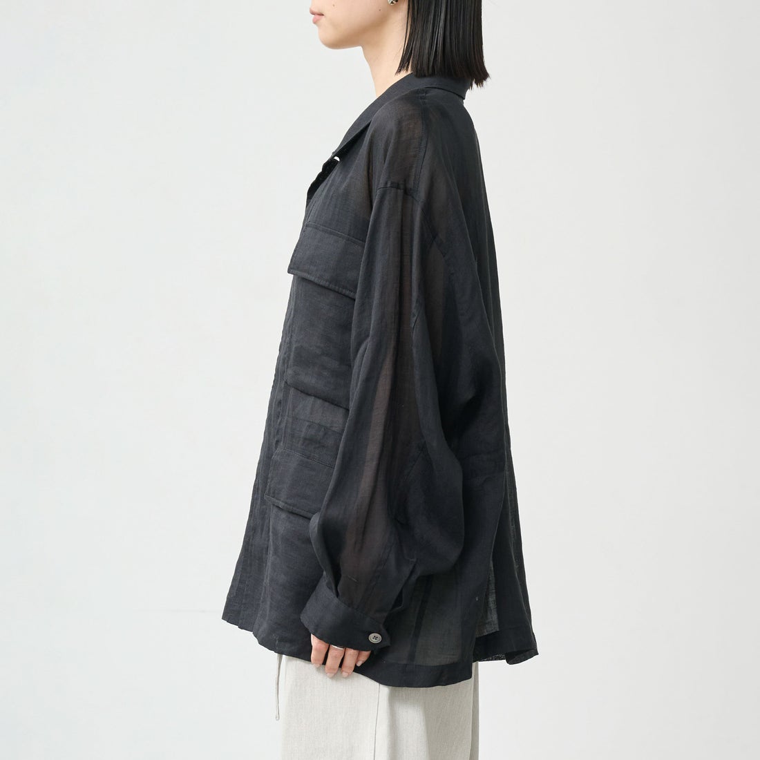 KHA:KI [カーキ] ラミー B.D.U.シャツジャケット [MIL26HJK3249] BLACK
