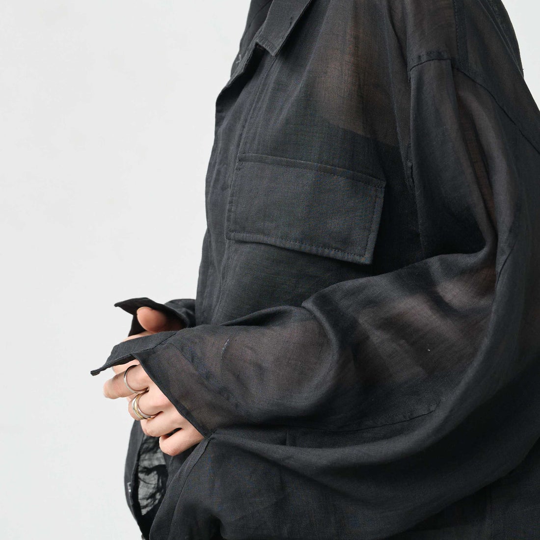 KHA:KI [カーキ] ラミー B.D.U.シャツジャケット [MIL26HJK3249] BLACK