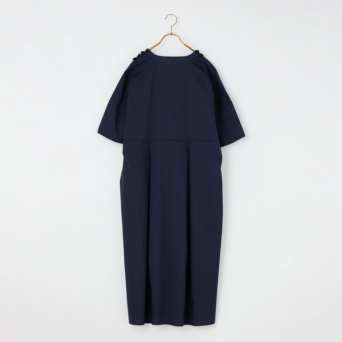 Kelen [ケレン] フリルデザインVネックワンピース RIFFEW [LKL25SOP2104] NAVY