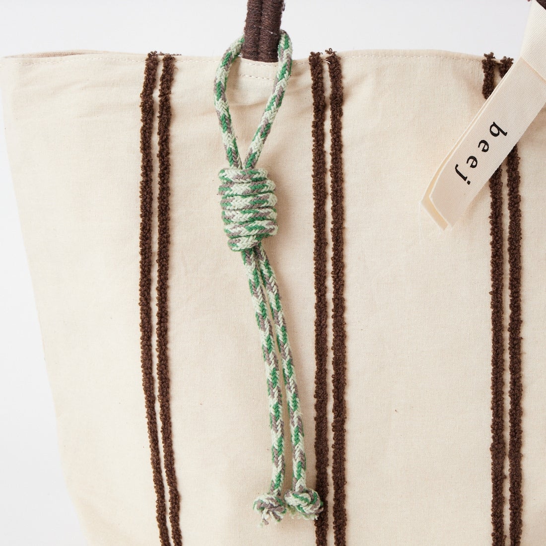 beej [ビージ] ループラインビッグトートバッグ [26SS-PWMI-IT-005] WHITE