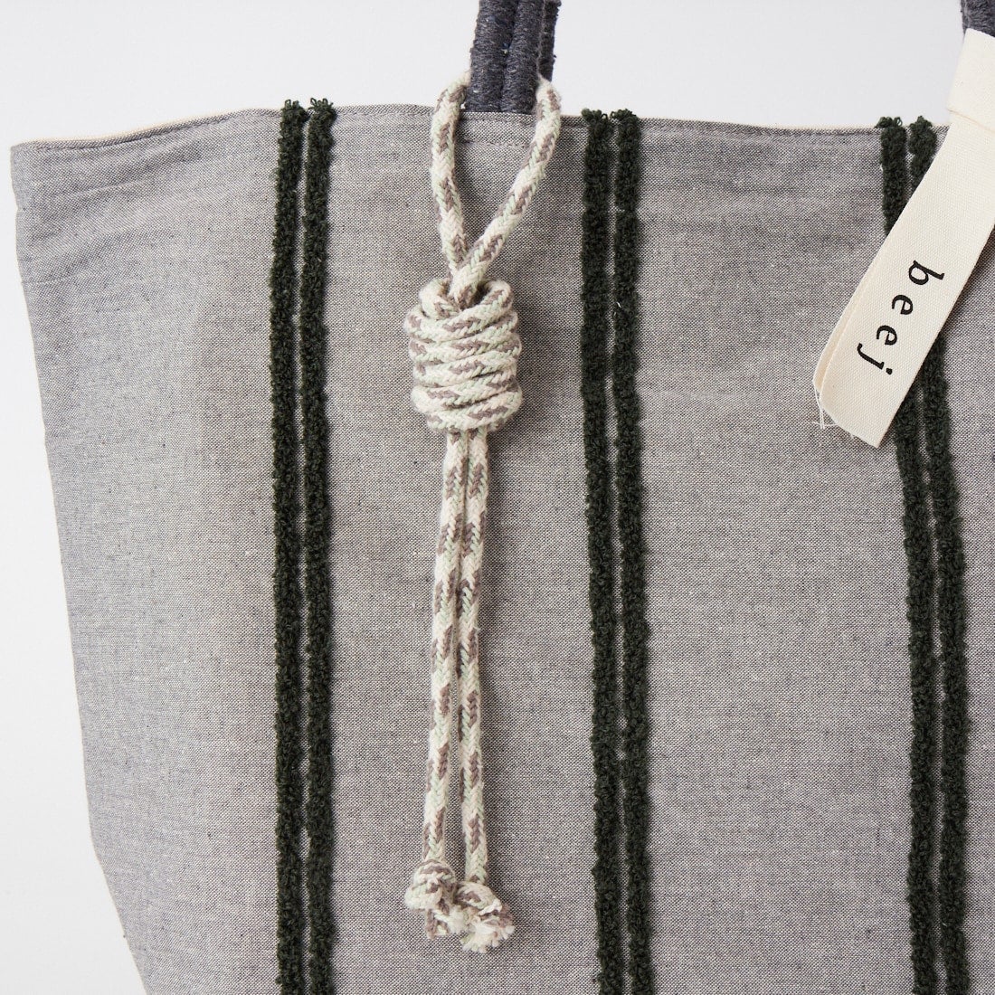 beej [ビージ] ループラインビッグトートバッグ [26SS-PWMI-IT-005] GRAY