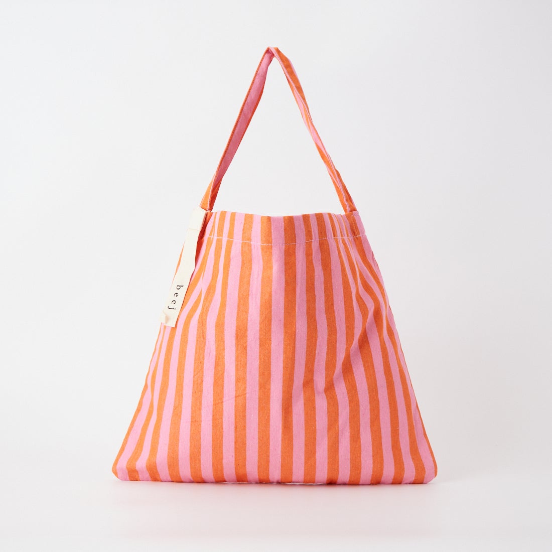 beej [ビージ] ストライプファブリックワンショルダーバッグ [26SS-PWMI-IT-018] ORANGE