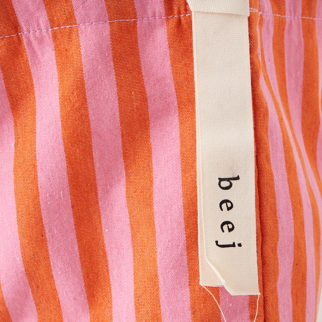 beej [ビージ] ストライプファブリックワンショルダーバッグ [26SS-PWMI-IT-018] ORANGE