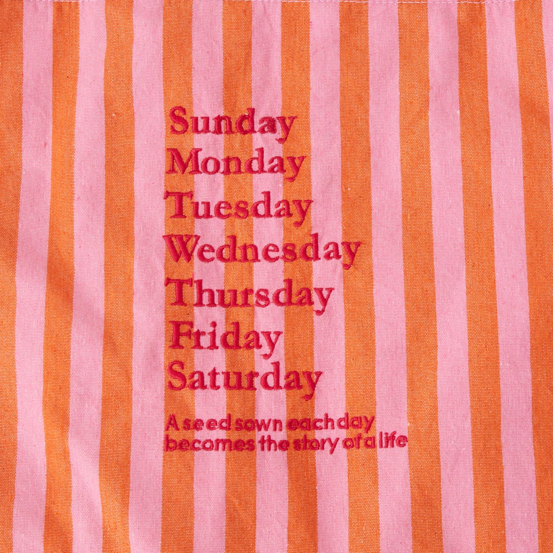 beej [ビージ] ストライプファブリックワンショルダーバッグ [26SS-PWMI-IT-018] ORANGE