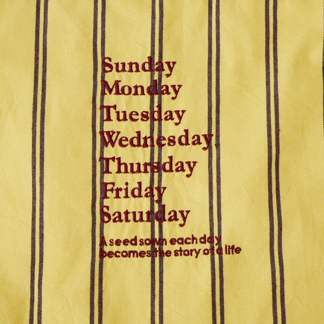 beej [ビージ] ストライプファブリックワンショルダーバッグ [26SS-PWMI-IT-018] LIME