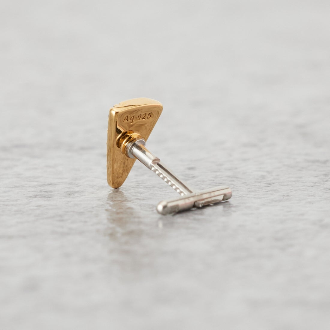 Baqless [バックレス] オネスティ スライスゴールドピアス [261CZ-SLC-YG] GOLD