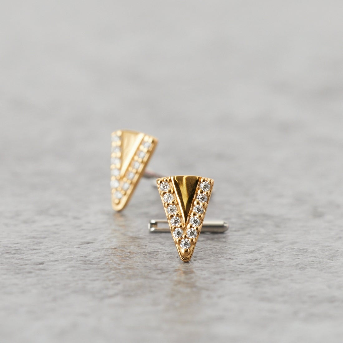 Baqless [バックレス] オネスティ スライスゴールドピアス [261CZ-SLC-YG] GOLD