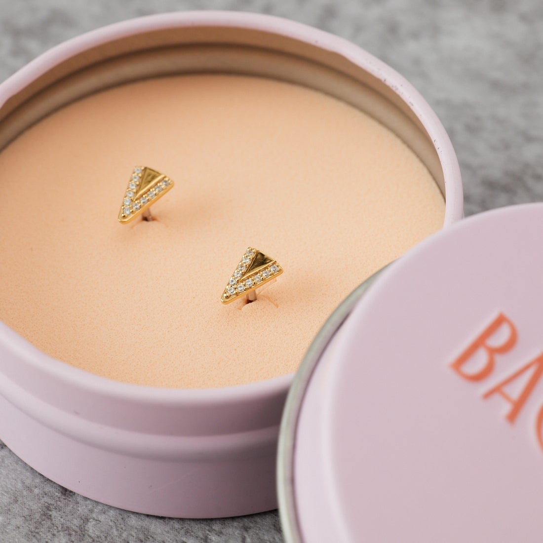 Baqless [バックレス] オネスティ スライスゴールドピアス [261CZ-SLC-YG] GOLD