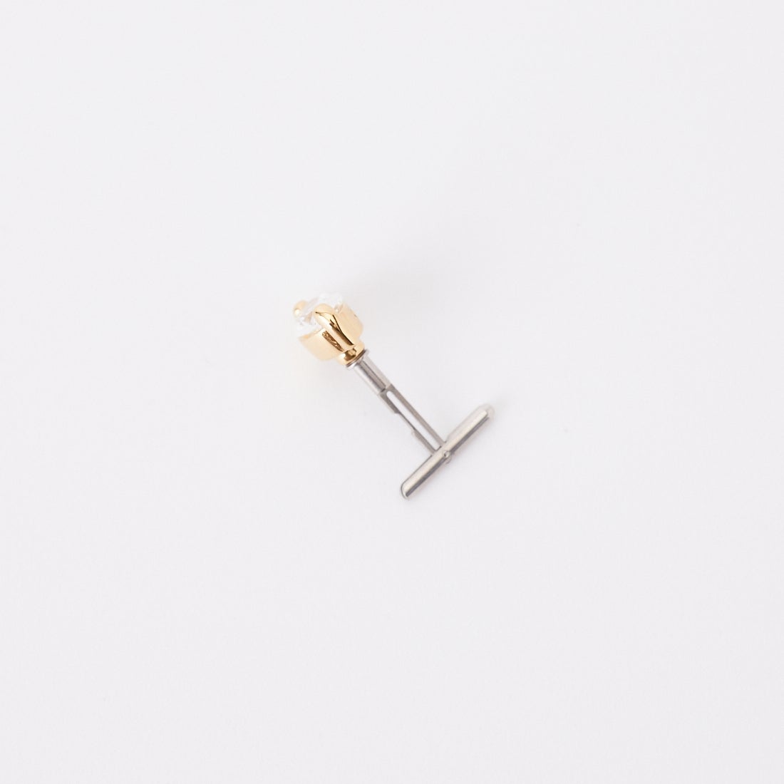 Baqless [バックレス] オネスティ リーフホワイトピアス [261CZ-LF-WH] WHITE