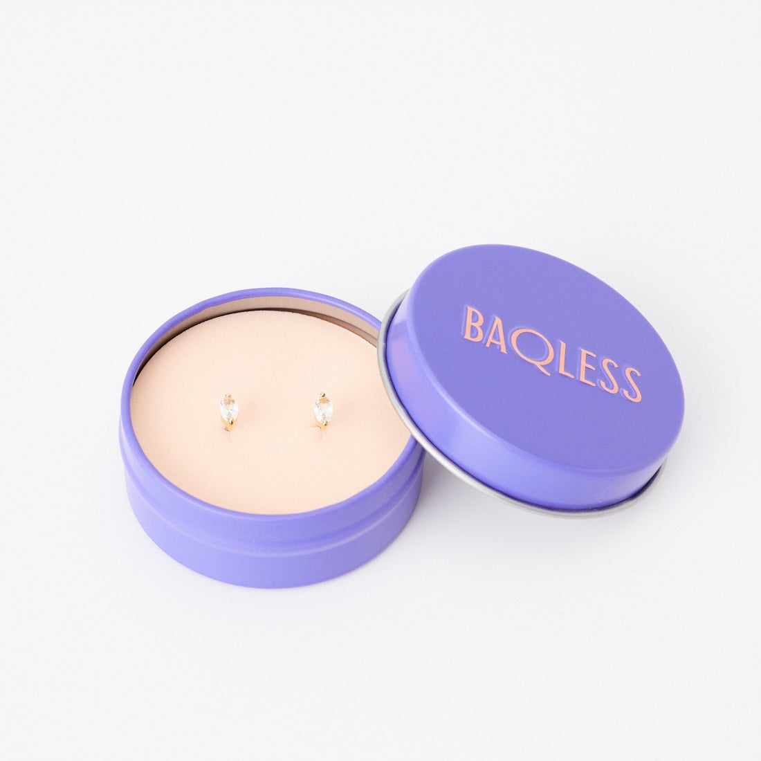 Baqless [バックレス] オネスティ リーフホワイトピアス [261CZ-LF-WH] WHITE