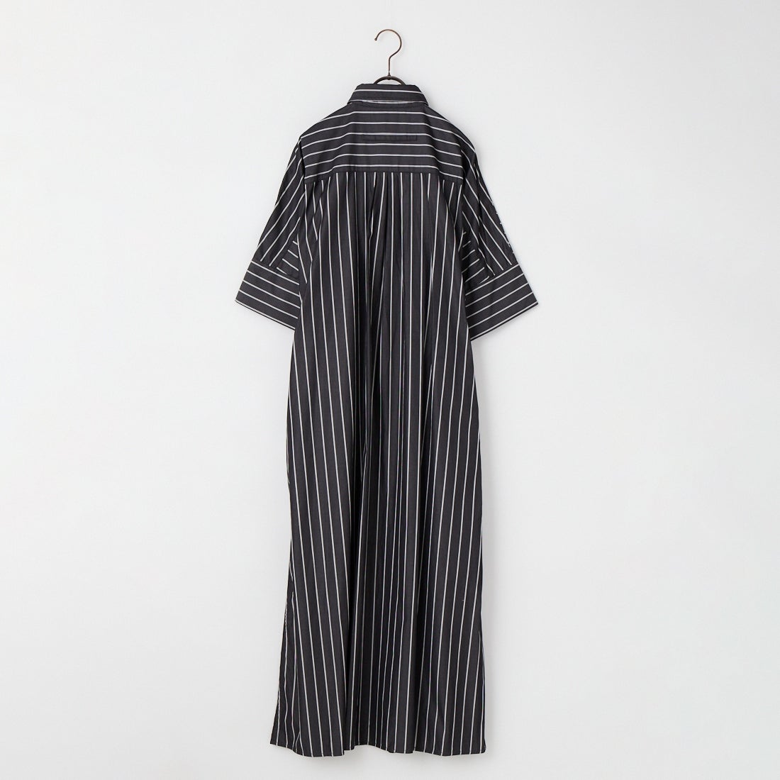 TICCA [ティッカ] テント半袖シャツワンピース [TBFS-006]  BLK STRIPE