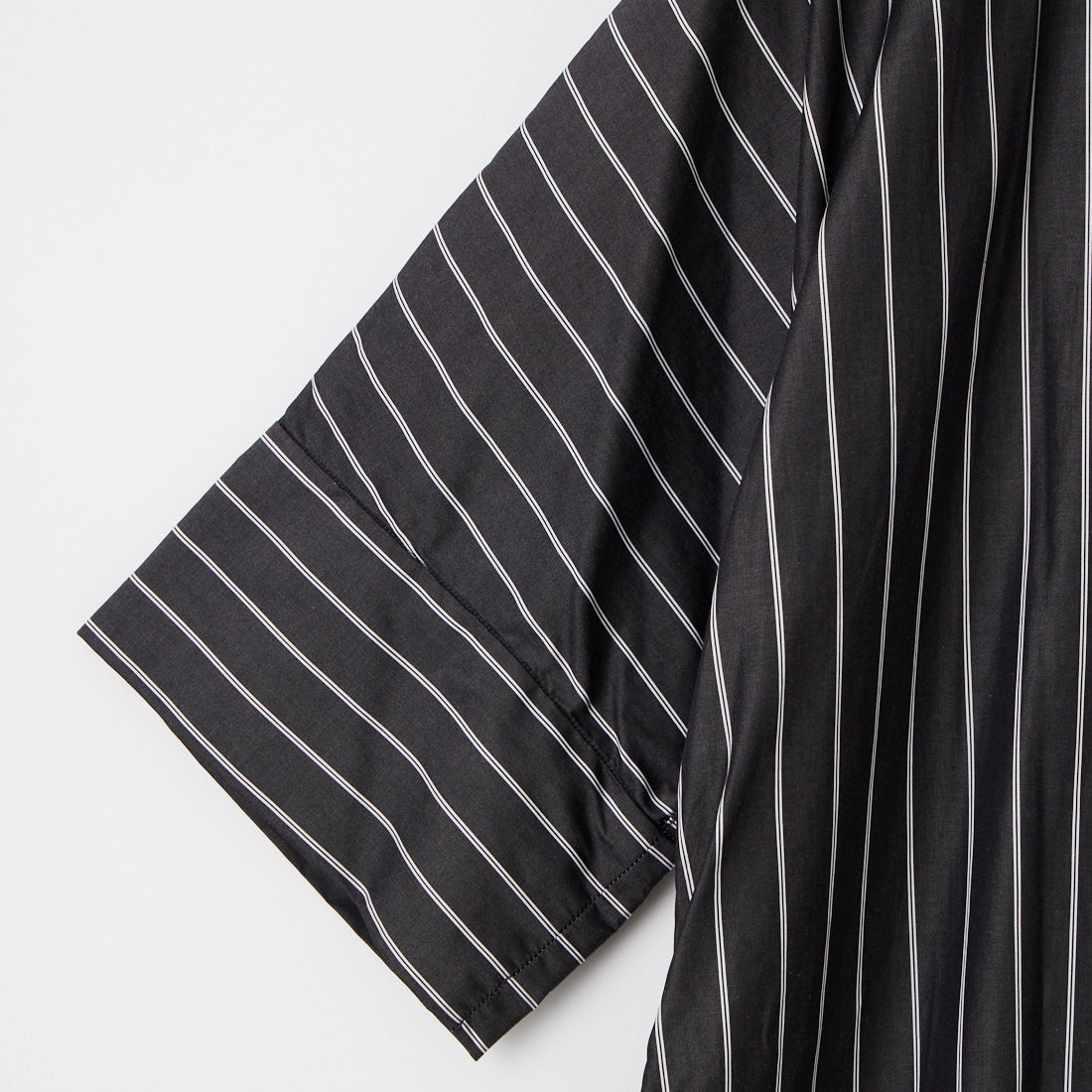 TICCA [ティッカ] テント半袖シャツワンピース [TBFS-006]  BLK STRIPE