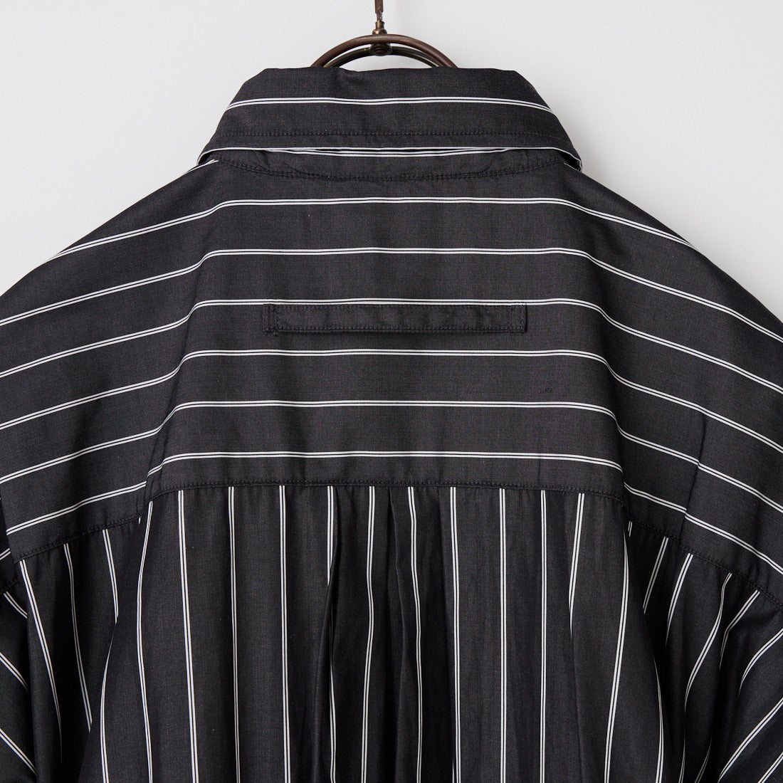 TICCA [ティッカ] テント半袖シャツワンピース [TBFS-006]  BLK STRIPE