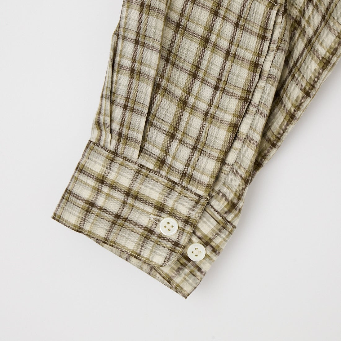 SEDAN ALL-PURPOSE [セダン オールパーパス] ダブルガーゼプレイド オープンカラーシャツ [SD26S-SH02] KHK/OLV