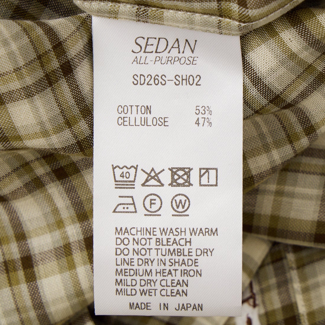 SEDAN ALL-PURPOSE [セダン オールパーパス] ダブルガーゼプレイド