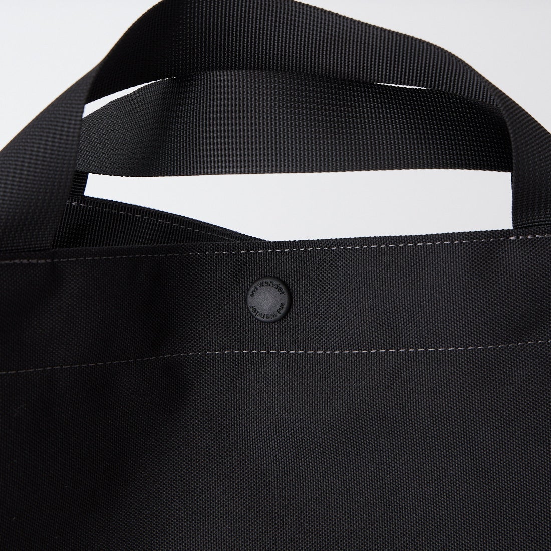 and wander [アンドワンダー] リサイクルOXロゴトートバッグ [5745985139] BLACK