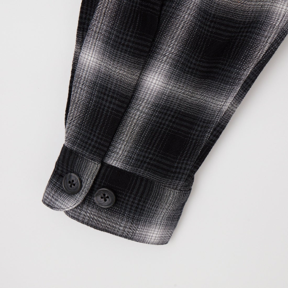 SEDAN ALL-PURPOSE [セダン オールパーパス] オンブレチェックフーデッドシャツ [SD26S-SH03] BLACK PLAI