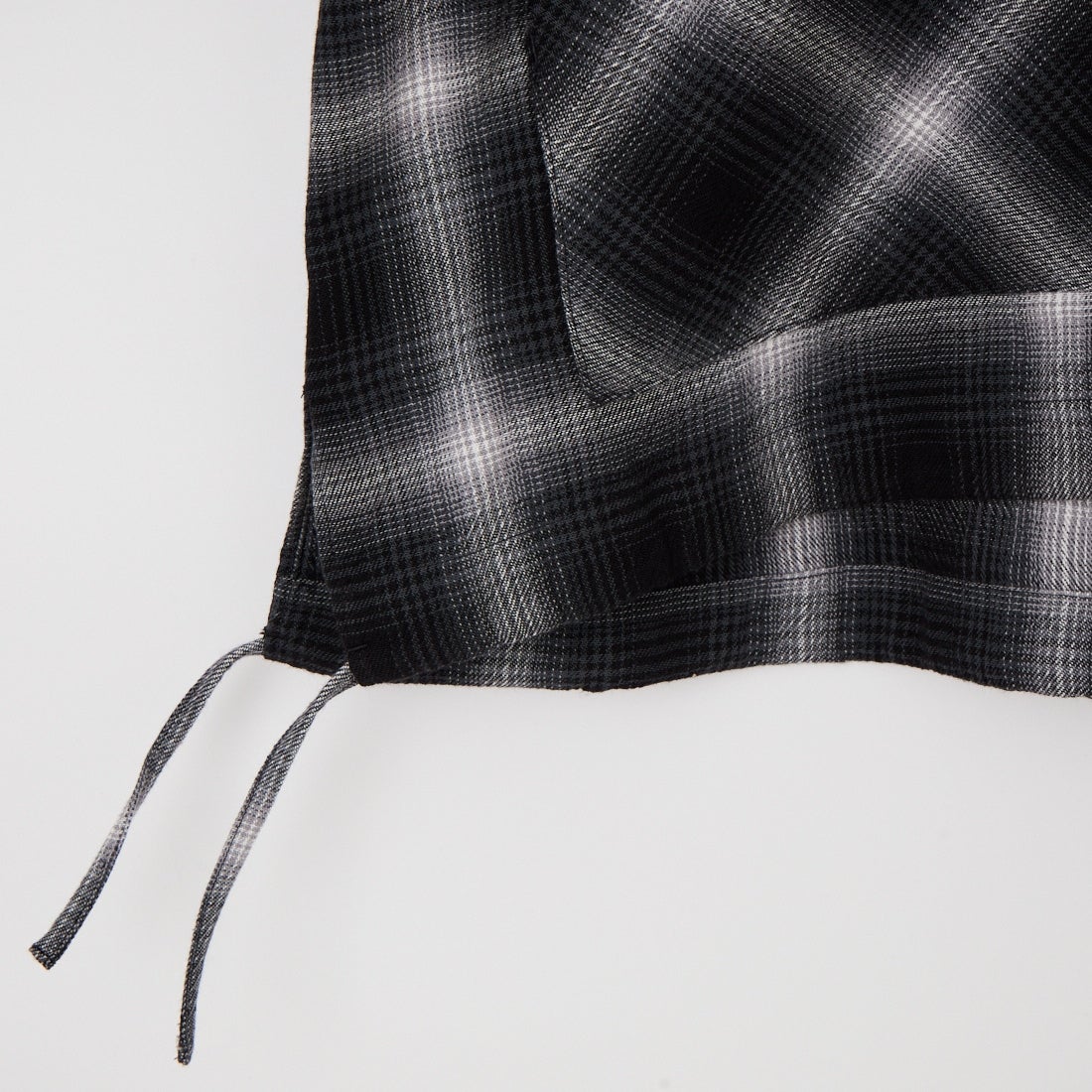SEDAN ALL-PURPOSE [セダン オールパーパス] オンブレチェックフーデッドシャツ [SD26S-SH03] BLACK PLAI