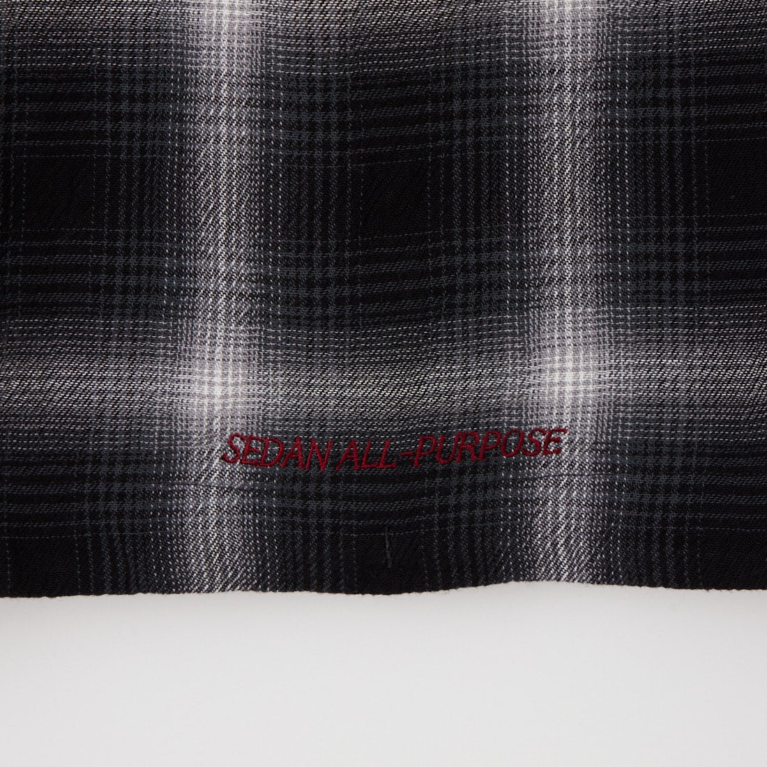SEDAN ALL-PURPOSE [セダン オールパーパス] オンブレチェックフーデッドシャツ [SD26S-SH03] BLACK PLAI
